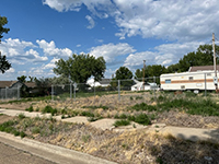 a house with trees in the background