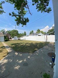 a house with trees in the background