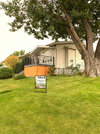 a large lawn in front of a house